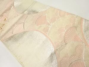 アンティーク　花青海波模様織出し袋帯（材料）